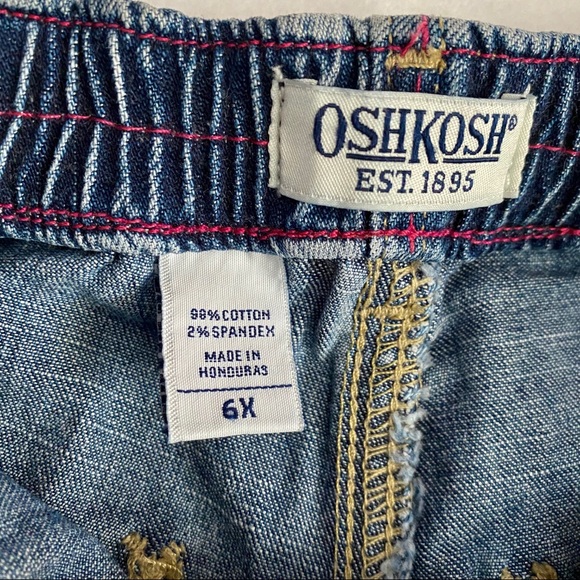 Oshkosh Girl’s Flare Jean with embroidery Size 6X - Picture 8 of 8